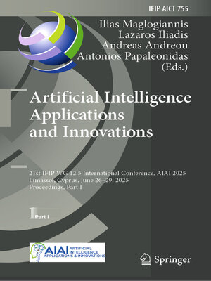 cover image of Artificial Intelligence Applications and Innovations